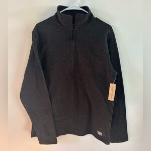 Simply Southern Black Pullover Quarter Zip Sweater Men’s Size M Sweatshirt NWT